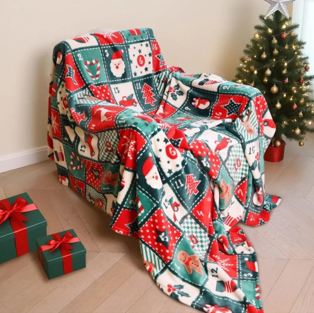 Cozy Blanket Printed Blanket Throw Christmas Collection